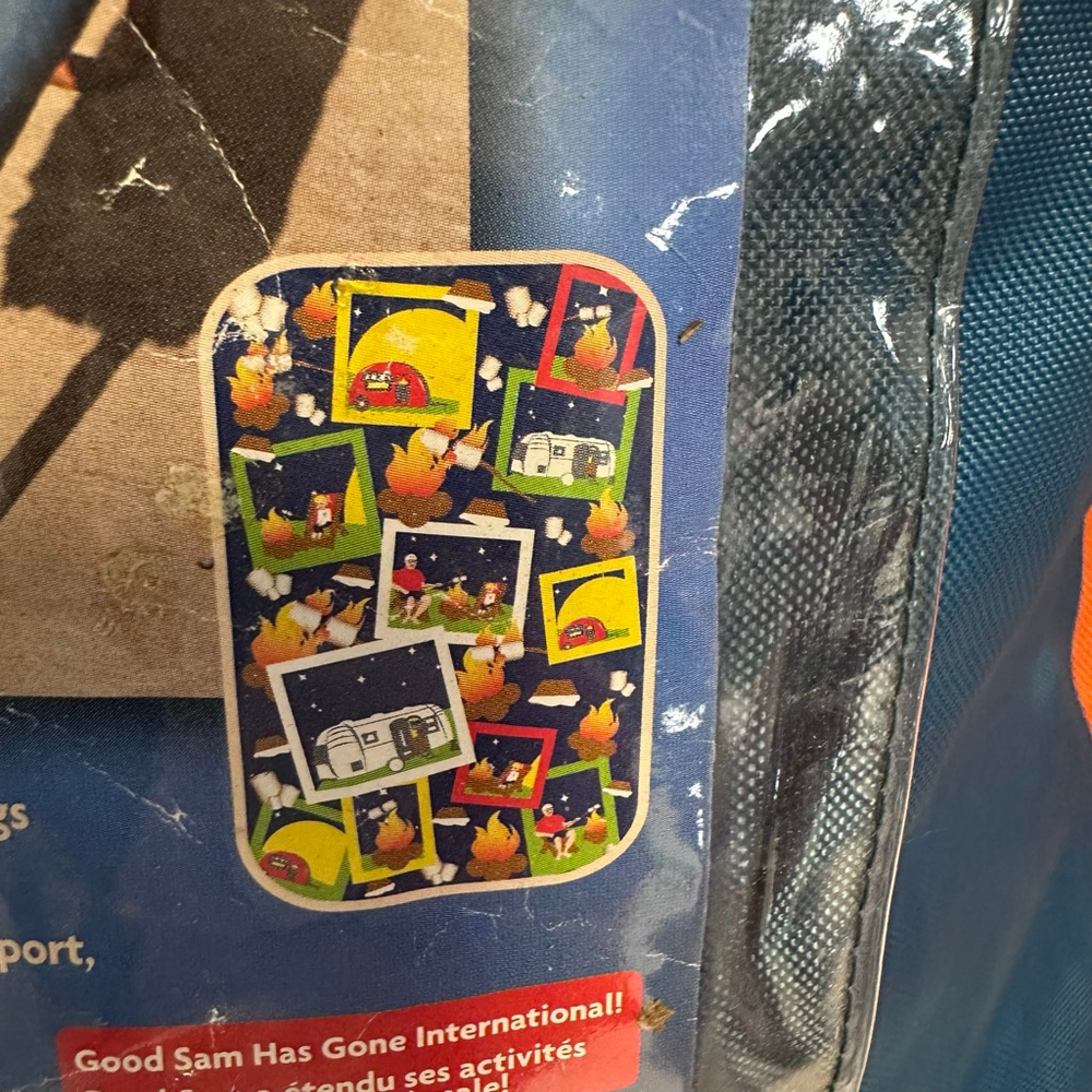 Good Sam Blue Campfire Picnic Tablecover Set One Size Camping - Picture 4 of 12